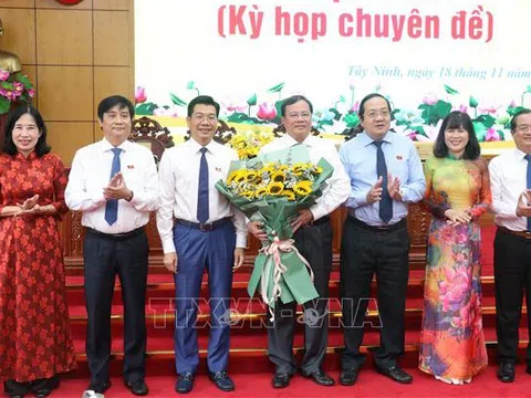 Ông Lê Văn Hẳn được bầu giữ chức Chủ tịch UBND tỉnh Tây Ninh