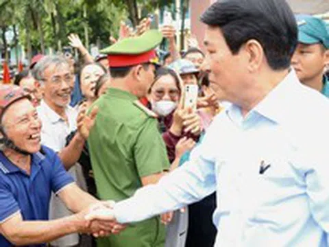 Chủ tịch nước Lương Cường: Đoàn kết để vượt bão lũ, hướng tới thịnh vượng