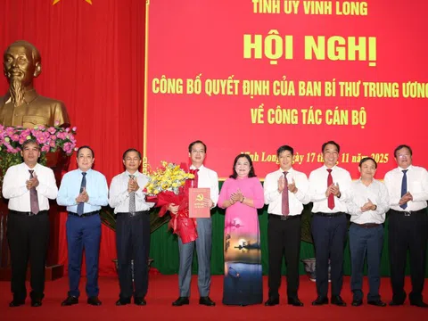 Chủ tịch UBND tỉnh Đồng Tháp Trần Trí Quang giữ chức Phó Bí thư Tỉnh ủy Vĩnh Long