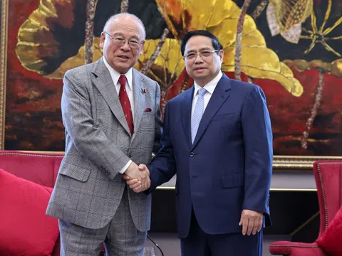 Thủ tướng Phạm Minh Chính tiếp Cố vấn đặc biệt Liên minh Nghị sĩ Hữu nghị Nhật – Việt
