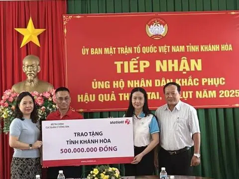 Vietlott và Cục Công sản tiếp sức người dân Khánh Hòa vượt khó sau bão lũ