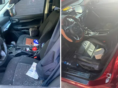 Bắt đối tượng người nước ngoài đập kính hàng loạt ô tô