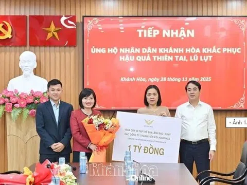KDI Holdings hỗ trợ 1 tỷ đồng đến đồng bào bị ảnh hưởng lũ lụt tại Khánh Hòa