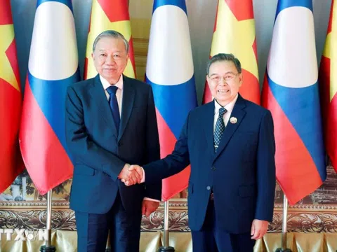 Tổng Bí thư Tô Lâm hội kiến Chủ tịch Quốc hội Lào Saysomphone Phomvihane