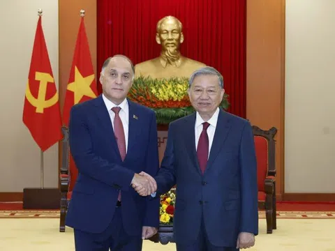 Tổng Bí thư Tô Lâm tiếp Thư ký Hội đồng An ninh Belarus