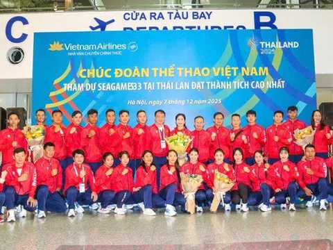 Dự SEA Games 2025: Đoàn Thể thao Việt Nam "lên đường với quyết tâm cao nhất"