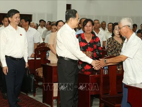 Chủ tịch Quốc hội Trần Thanh Mẫn tiếp xúc cử tri sau Kỳ họp 10, Quốc hội khóa XV