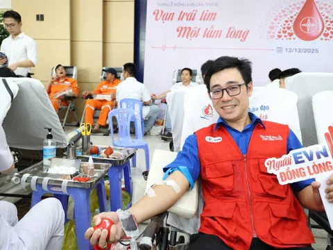 EVNCPC triển khai Tuần lễ hồng, hiến hơn 650 đơn vị máu