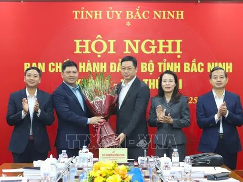 Đồng chí Trần Huy Phương được bầu giữ chức Phó Bí thư Tỉnh ủy Bắc Ninh