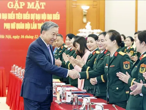 Tổng Bí thư Tô Lâm: Phấn đấu mỗi cá nhân phụ nữ quân đội là một gương sáng