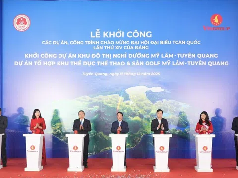 Vingroup khởi công quần thể đô thị nghỉ dưỡng và thể thao - sân golf Mỹ Lâm tại Tuyên Quang