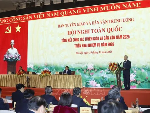 Tổng Bí thư Tô Lâm: Xây dựng đội ngũ cán bộ tuyên giáo và dân vận 'chuyên tâm, thạo việc'