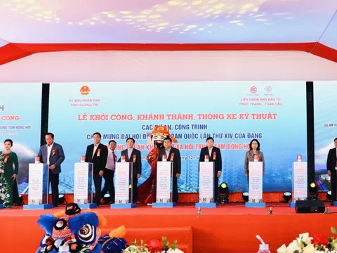 Phó Thủ tướng Nguyễn Chí Dũng dự Lễ khởi công Dự án Khu nhà ở xã hội Trung tâm Đồng Hới