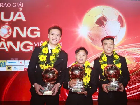 Nguyễn Hoàng Đức là Quả bóng vàng Việt Nam năm 2025