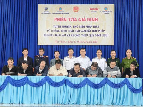 Phiên tòa giả định tuyên truyền chống khai thác IUU tại Đà Nẵng