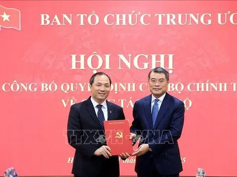 Đồng chí Hoàng Trung Dũng giữ chức Phó Trưởng Ban Tổ chức Trung ương