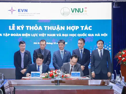 EVN ký kết thỏa thuận hợp tác với Đại học Quốc gia Hà Nội