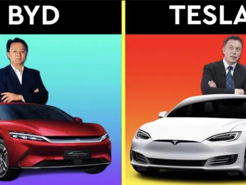 Tesla chính thức mất ngôi vương xe điện vào tay BYD sau hai năm sụt giảm liên tiếp