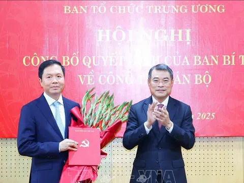 Ban Bí thư điều động, bổ nhiệm tân Phó Trưởng Ban Tổ chức Trung ương
