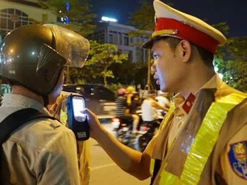 Phát hiện trên 3.300 trường hợp vi phạm nồng độ cồn ngày thứ 2 nghỉ Tết Dương lịch