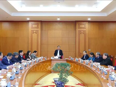 Thường trực Ban Bí thư chủ trì họp rà soát công tác chuẩn bị Đại hội XIV của Đảng