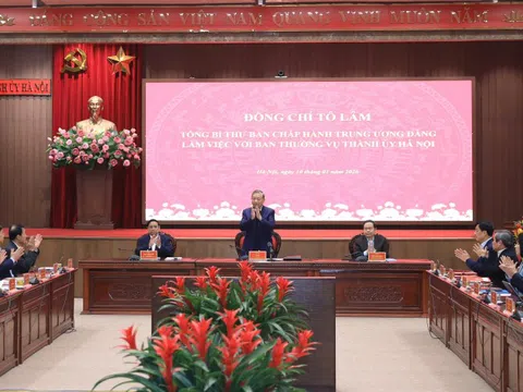 Tổng Bí thư Tô Lâm làm việc với Hà Nội về quy hoạch tổng thể Thủ đô tầm nhìn 100 năm