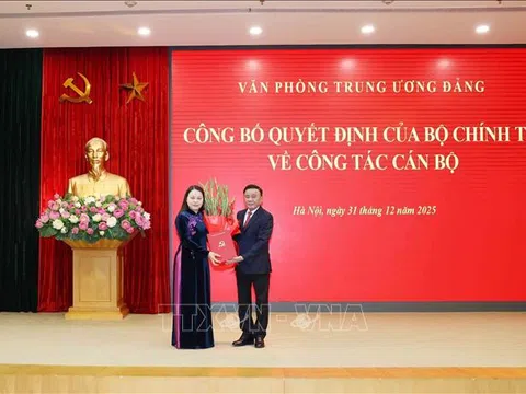 Đồng chí Nguyễn Thị Thu Hà giữ chức Phó Chánh Văn phòng Thường trực Văn phòng Trung ương Đảng