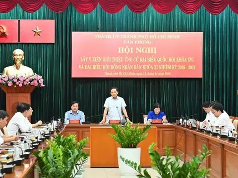 Giới thiệu đồng chí Trần Lưu Quang, Bí thư Thành ủy TPHCM ứng cử đại biểu Quốc hội khóa XVI