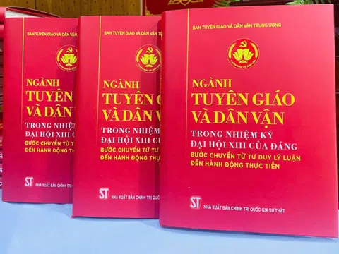Ra mắt sách của ngành Tuyên giáo và Dân vận chào mừng Đại hội đại biểu toàn quốc lần thứ XIV của Đảng