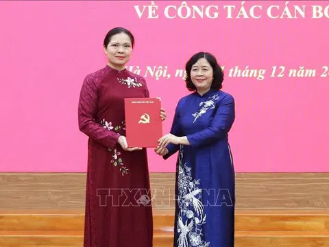 Đồng chí Hà Thị Nga giữ chức Phó Bí thư Thường trực Đảng ủy MTTQ, các đoàn thể Trung ương