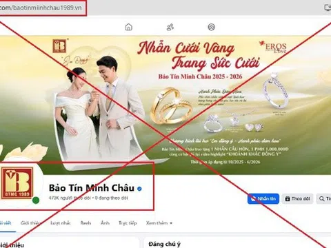 Đặt vàng qua facebook giả mạo Bảo Tín Minh Châu, người đàn ông bị lừa 300 triệu đồng