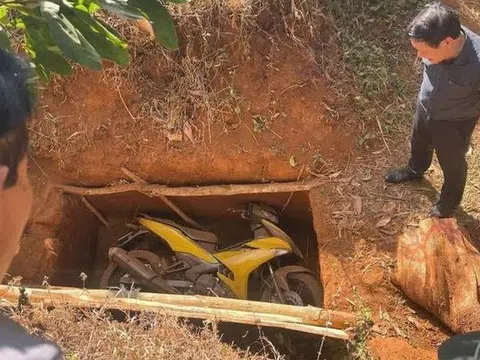 Vụ cướp ngân hàng ở Gia Lai: Phát hiện chiếc xe máy bị chôn ở bãi đất trống
