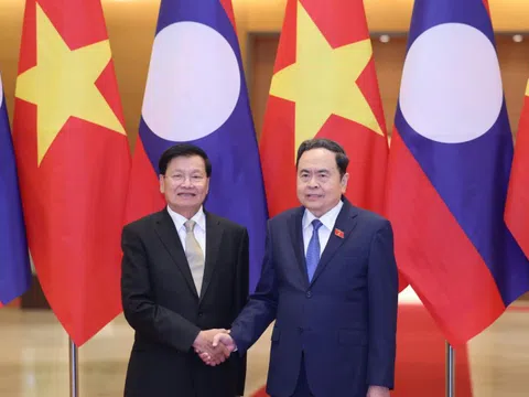 Chủ tịch Quốc hội Trần Thanh Mẫn hội kiến Tổng Bí thư, Chủ tịch nước Lào