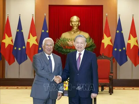 Tổng Bí thư Tô Lâm tiếp Chủ tịch Hội đồng châu Âu