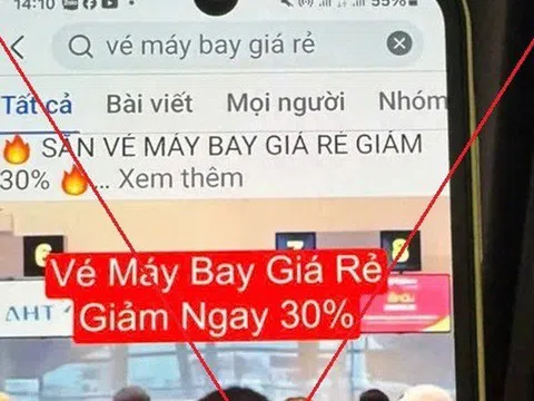 Cảnh giác thủ đoạn lừa đảo "vé máy bay giá rẻ" dịp cận Tết