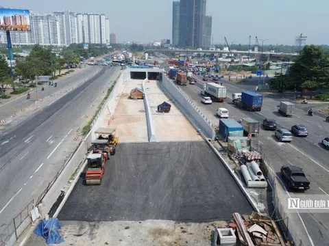 Toàn cảnh hầm chui 4 làn nối cao tốc Long Thành - Dầu Giây vào trung tâm Tp.HCM