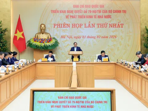 Thủ tướng chủ trì phiên họp thứ nhất Ban Chỉ đạo triển khai Nghị quyết số 79-NQ/TW về phát triển kinh tế nhà nước