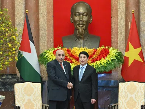 Chủ tịch nước Lương Cường tiếp Chủ tịch Hạ viện Jordan