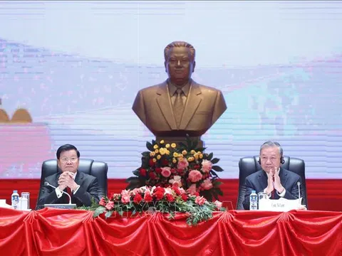 Tổng Bí thư Tô Lâm thông báo kết quả Đại hội đại biểu toàn quốc lần thứ XIV của Đảng Cộng sản Việt Nam tại Lào