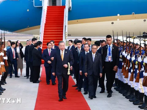 Tổng Bí thư Tô Lâm bắt đầu chuyến thăm cấp Nhà nước tới Vương quốc Campuchia