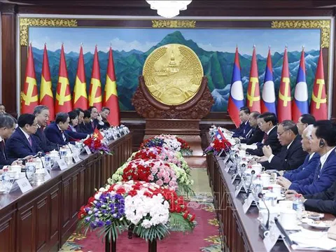 Tổng Bí thư Tô Lâm và Tổng Bí thư, Chủ tịch nước Lào hội đàm