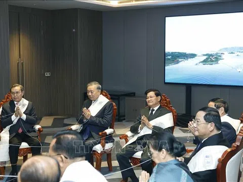 Chiêu đãi trọng thể chào mừng Tổng Bí thư Tô Lâm cùng Đoàn đại biểu cấp cao Việt Nam