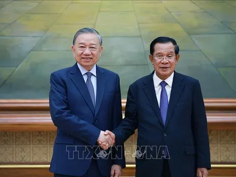 Quốc yến chào mừng Tổng Bí thư Tô Lâm thăm cấp Nhà nước tới Vương quốc Campuchia