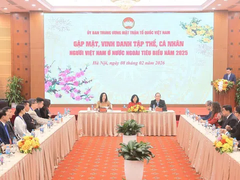 Ủy ban Trung ương MTTQ Việt Nam gặp mặt, vinh danh kiều bào tiêu biểu năm 2025