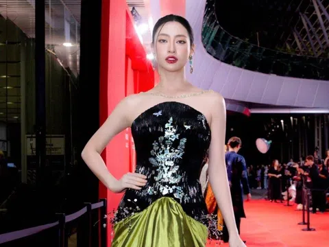 Váy khảm xà cừ của Hoa hậu Lương Thùy Linh gây tranh cãi vì nghi đạo nhái