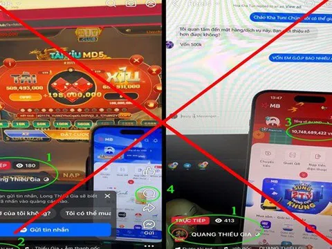 Cảnh báo thủ đoạn lừa đảo qua livestream “kéo tiền” chơi tài xỉu