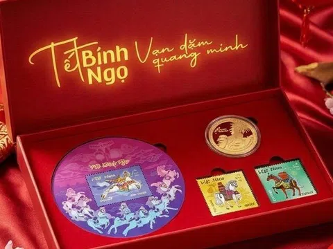 Phát hành bộ tem ‘Tết Bính Ngọ’ và xu ‘Nhật Mã Phi Vân’ chào Xuân 2026