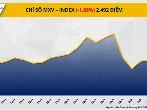 THỊ TRƯỜNG HÀNG HÓA: Giá bạc lao dốc hơn 9%, MXV-Index mất mốc 2.500 điểm