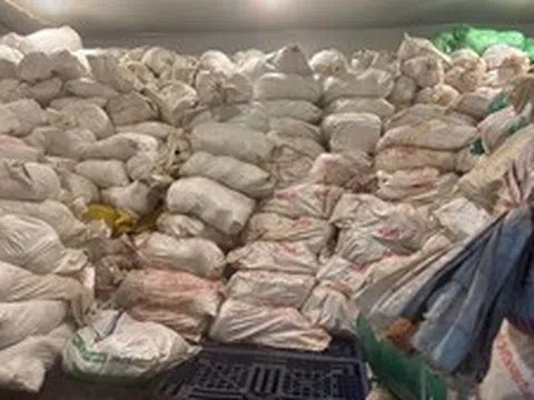 Thu giữ hơn 60 tấn lòng lợn không rõ nguồn gốc, xuất xứ