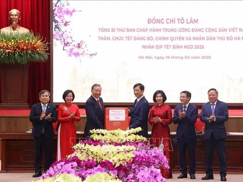 Tổng Bí thư Tô Lâm thăm, chúc Tết Đảng bộ, chính quyền và nhân dân Hà Nội